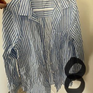 Pin Stripe button up blouse